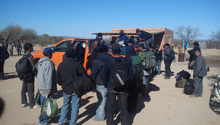 95 migrantes centroamericanos fueron rescatados en frontera de Sonoyta