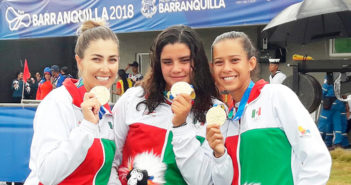 México gana oro por triatlón femenil por equipos en Barranquilla