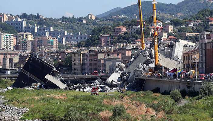 Aumentan 41 personas muertas por el derrumbe del puente en Génova