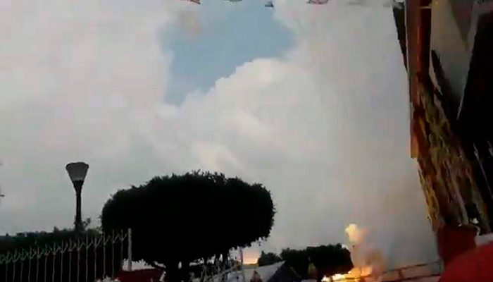 Pirotecnia explota durante festejos de iglesia en Coyoacán