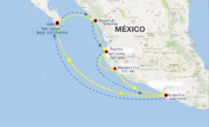 El crucero exclusivo para playas mexicanas llegará a Vallarta el 7 de febrero