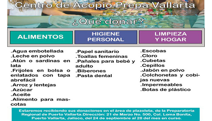 La UdeG abre centro de acopio para ayudar a Sinaloa