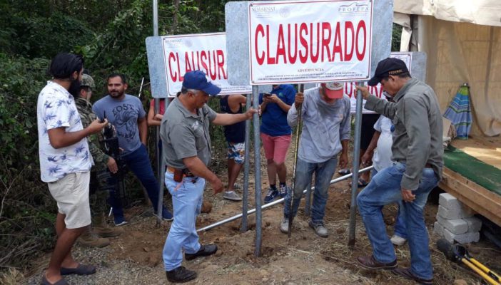 Grupo Dine levanta cerco en estero La Lancha; Profepa repone sellos