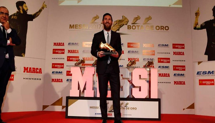 Lionel Messi, primer y único jugador en ganar cinco Botas de Oro