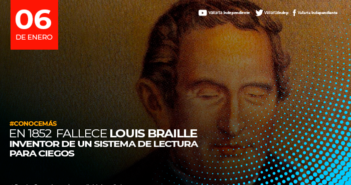 En 1852 Fallece Louis Braille, inventor de un sistema de lectura para ciegos
