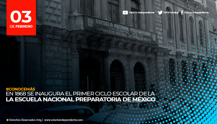 En 1857 en México se funda La Escuela Nacional Preparatoria de México