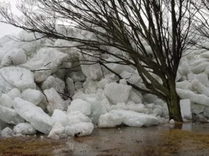 "Tsunami de hielo" sorprende a Nueva York, Estados Unidos