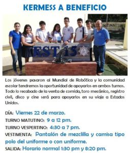 Alumnos de 'la pesquera' buscan apoyo para mundial de robótica