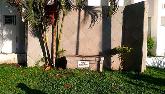 Roban estatua del fundador de la Cruz Roja