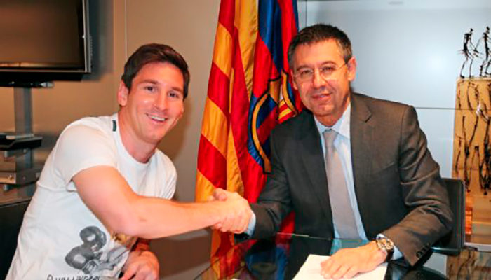 Barcelona busca alargar contrato con Messi más allá de 2021