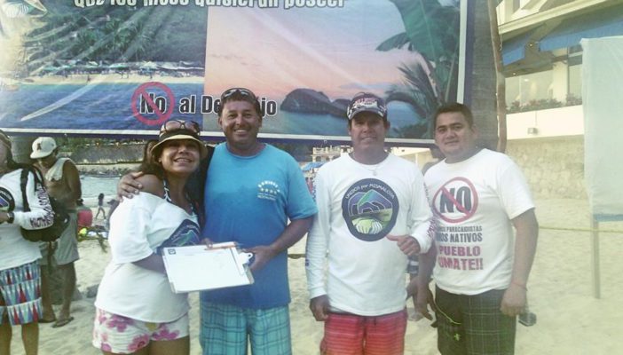 Realizan colecta de firmas en Mismaloya para el 'No desalojo'