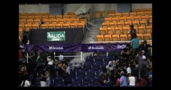 Lluvias provocan derrumbe de techo de auditorio en Aguascalientes