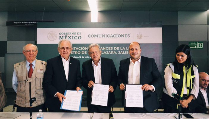 Firman proyecto para concluir Linea 4 del Tren Ligero
