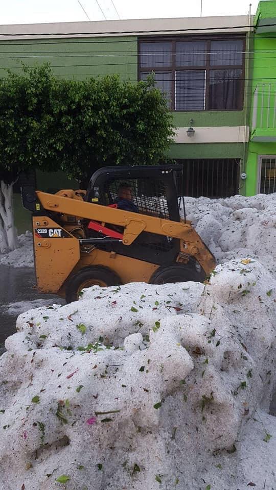 Sin precedentes granizada del fin de semana: SEDENA