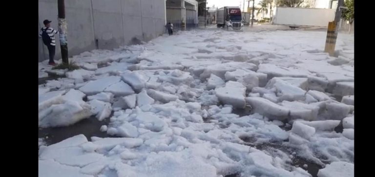 Sin precedentes granizada del fin de semana: SEDENA