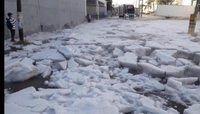 Sin precedentes granizada del fin de semana: SEDENA
