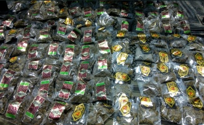 Guardia Nacional asegura mil 384 dosis de crystal, cocaína y marihuana
