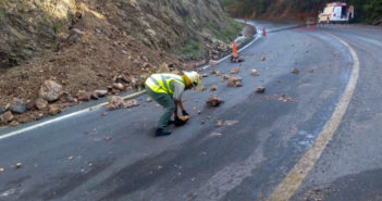 Reportan daños nuevamente en la 544 por lluvias