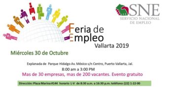 ¿Conoces a alguien sin trabajo? Habrá feria del empleo en Puerto Vallarta