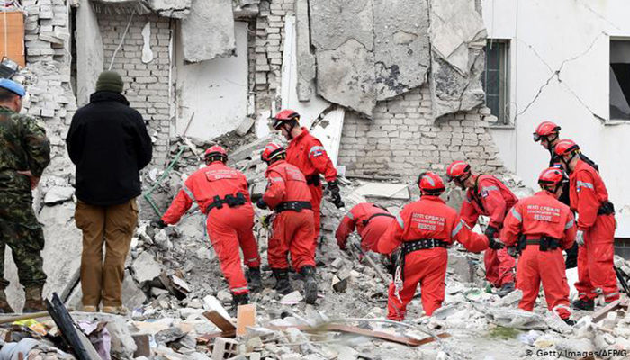 Albania reporta un incremento de 40 muertos por terremoto