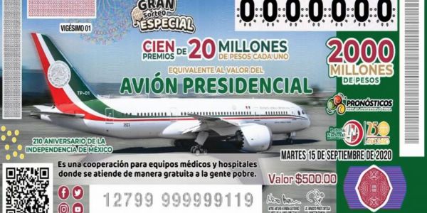 ¡Confirmado! Sí se rifa el avión presidencial