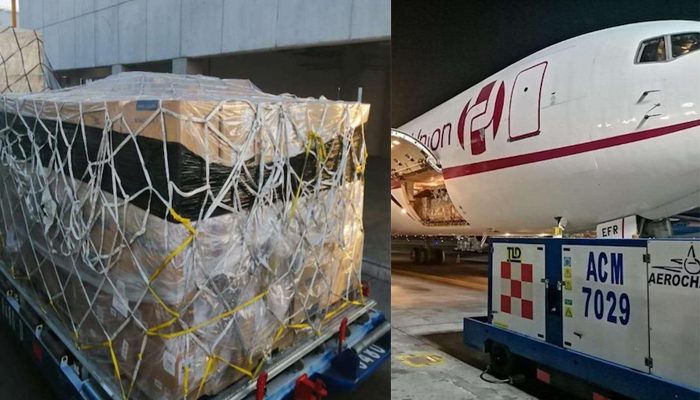 Dona China 50 mil pruebas y 100 mil mascarillas a México