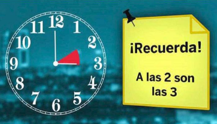 RECORDATORIO: Este domingo inicia el horario de verano