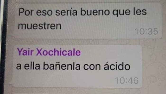 Exhiben a funcionario que pide bañar con ácido a mujer