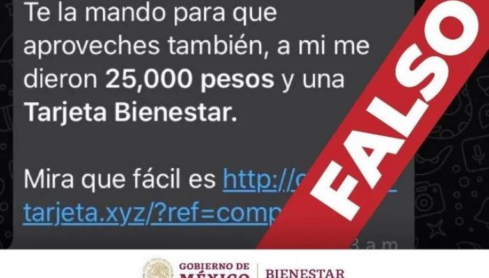 Alertan por página falsa para tramitar tarjeta bienestar