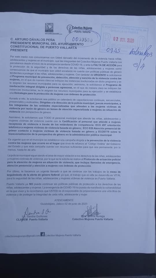Colectivo de mujeres exige a Dávalos mejores políticas de protección 1 Colectivo de mujeres exige a Dávalos mejores políticas de protección
