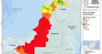 Fase 1 de Tren Maya tiene 54 áreas con peligro de inundaciones