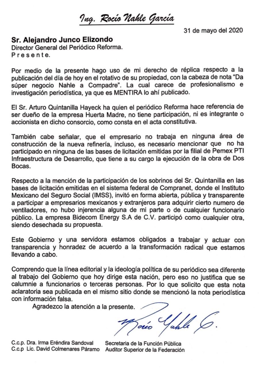 Desmienten a Reforma; contrato de 2 Bocas no se asigno por 'compadrazgo'