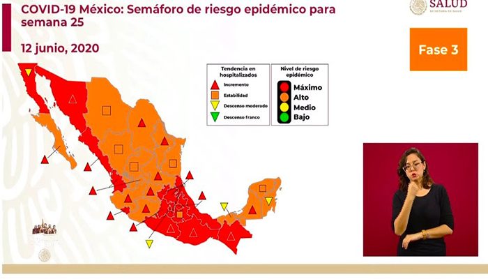 16 estados pasan a color naranja en el semáforo de Covid-19