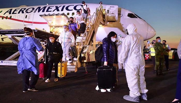54 mexicanos fueron repatriados desde China en Puente Humanitario