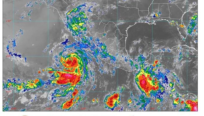 Prevén trombas en Sonora y Baja California Sur por tormenta tropical Cristina