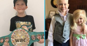 Salvó a su hermana de un perro, CMB le regala cinturón de campeón