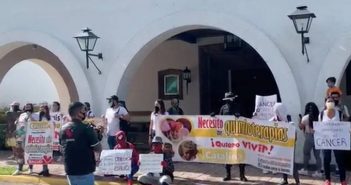 “¡Por el derecho a vivir!”, se manifiestan familiares de niños con cáncer