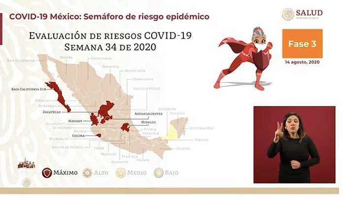 No mejora la situación en Nayarit, continúan en color rojo