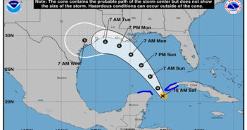 Cozumel en alerta, 'Marco' se ubica a 180 km al este de la isla
