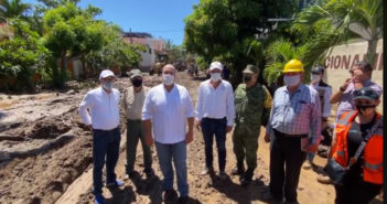 Alfaro recorre la zona afectada por el paso de 'Hernán'