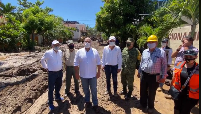 Alfaro recorre la zona afectada por el paso de 'Hernán'