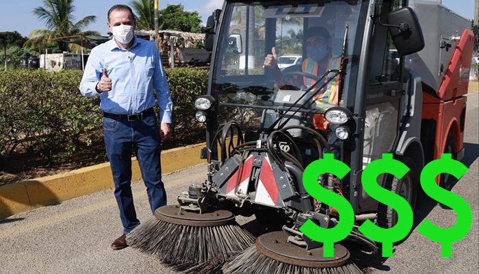 Compra Jaime Cuevas barredora de ¡5 MILLONES DE PESOS!