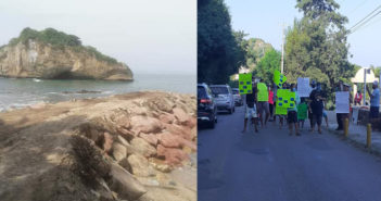 Cierran la 200 por construcción de espigón frente a los arcos