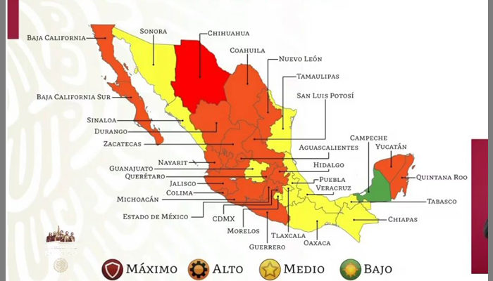 No se mueven Jalisco y Nayarit en el semáforo nacional