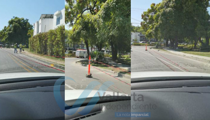 Colocan acordonamiento en ciclovía de Avenida México