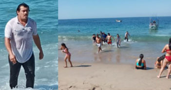 Trabajador de reglamentos salva a 2 menores de ahogarse