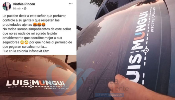 Equipo de Luis Munguía no respeta propiedad privada