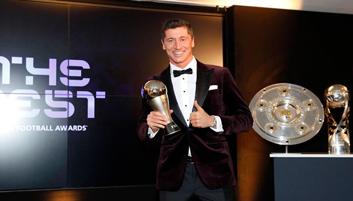 Robert Lewandowski gana el premio 'The Best'