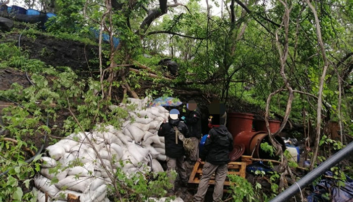 Desmantelan narcolaboratorio en Santa María del Oro