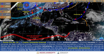 Ahí viene el nuevo frente frío, se esperan temperaturas de 7° en Vallarta
